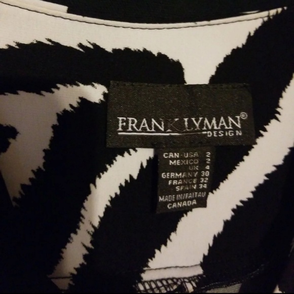 Franklyman Black & White Tiered Dress - Picture 5 of 6